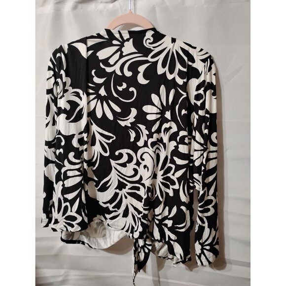 Belle by Kim Gravel open front cropped cardigan 2XP Rayon Viscose SS-65 - Picture 6 of 8